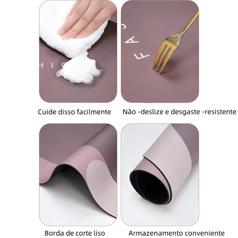 SoftLux – Tapete Oval Antiderrapante para Banheiro